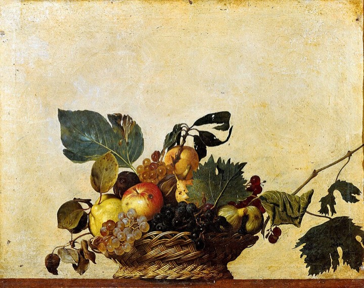 Caravaggio, Boy with a Basket of Fruit