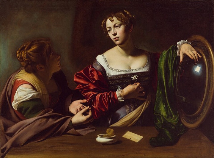 Caravaggio, Martha and Mary Magdalene