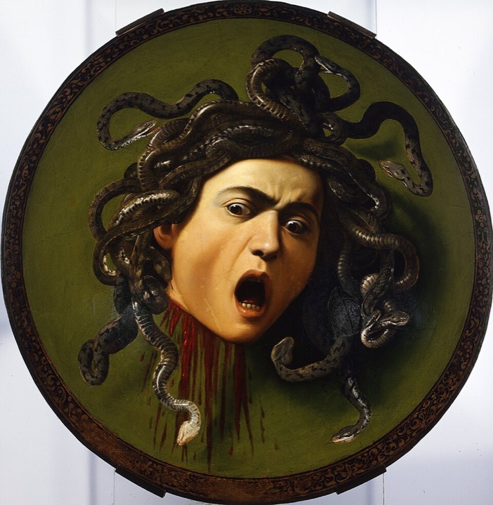 Medusa (on a shield)